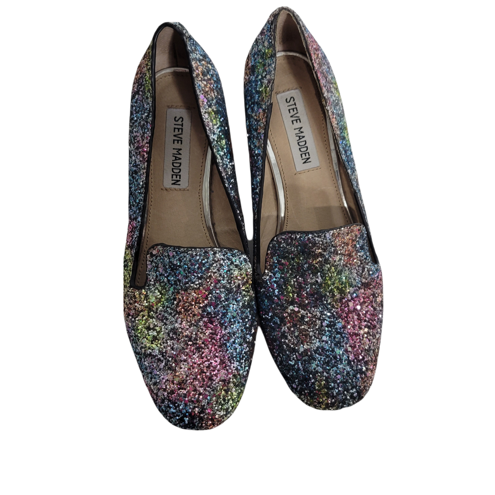 Steve Madden Jean Glitter Loafers Size 6 The Thriftanista Closet