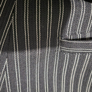 Whistles Dress Pants Pinstriped Black Pleated Wool Cuffed Trouser Striped Size 6