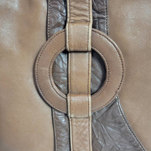 Vintage Morgan Taylor Messenger Bag Brown Patchwork Pieced Shoulder Crossbody
