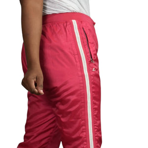 LeCaf Snow Ski Hiking Track Pants Pink Y2K Elastic Waist Drawstring Korean Size Small