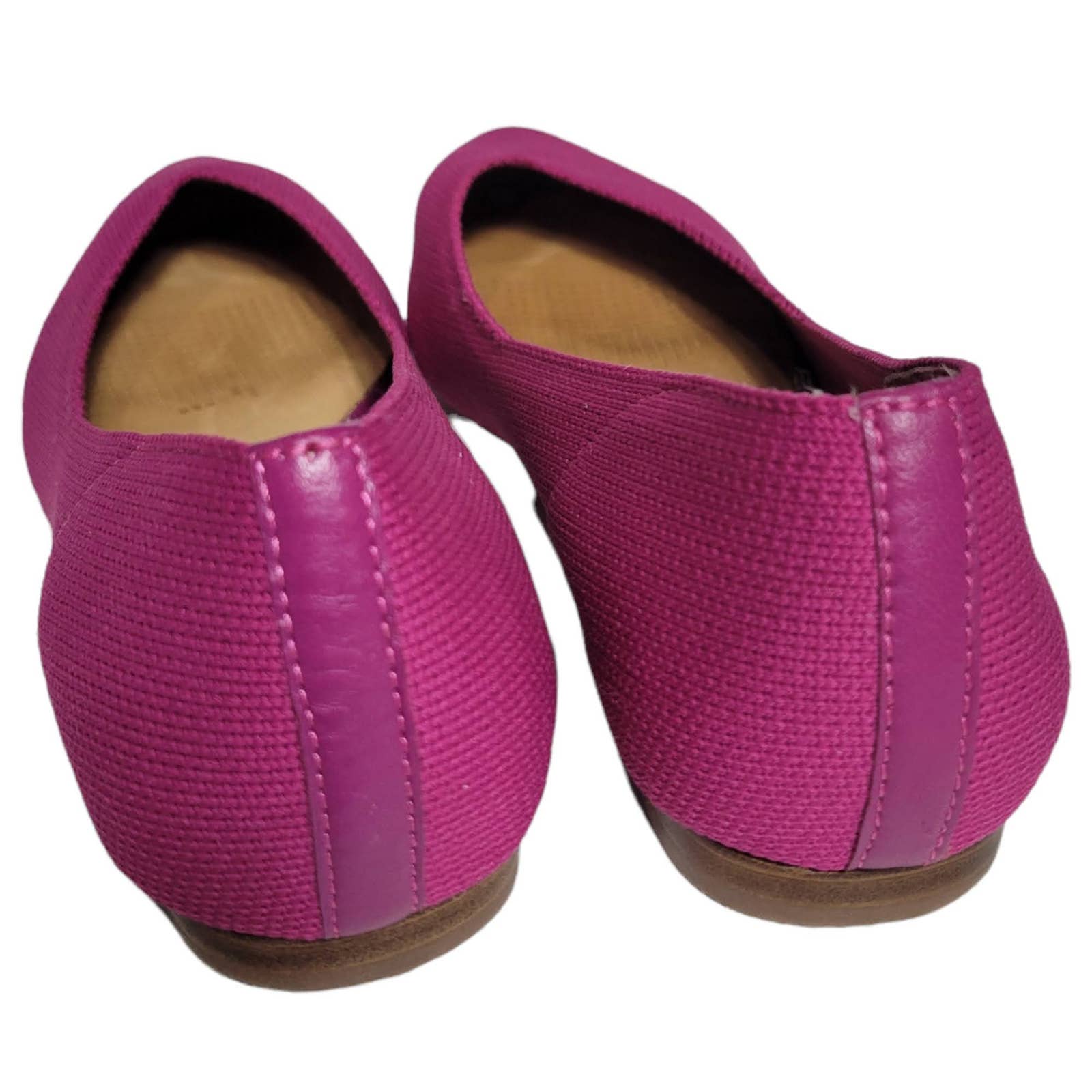 Corso Como Julia Knit Flats Fuchsia Fest Hot Pink Pointed Toe CC Slip On Size 7