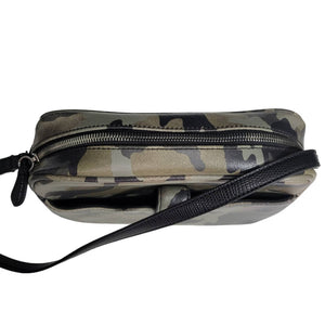 GILI Got It Love It Camo Bag Leather Green Camouflage Camera Adjustable Crossbody