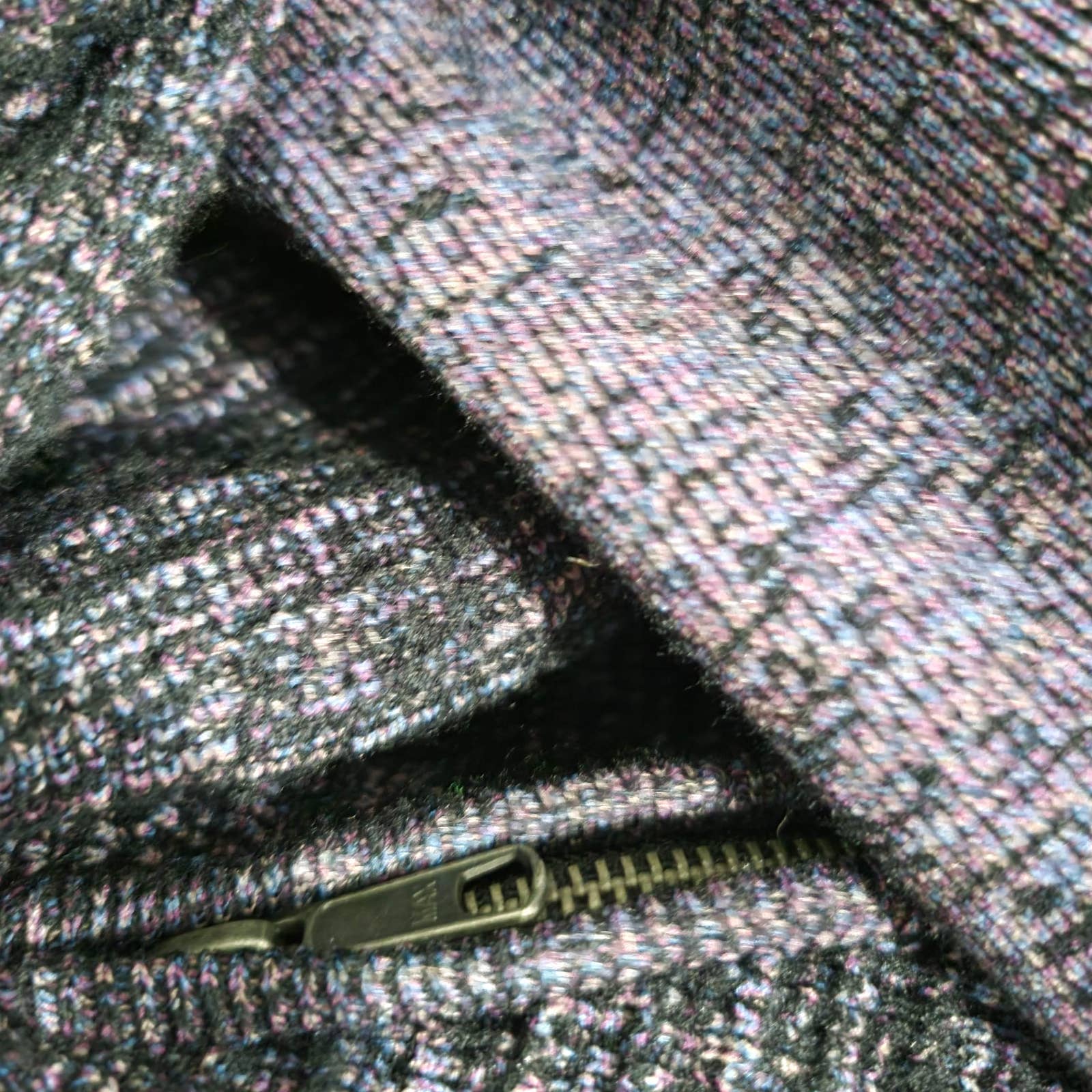 Free People Naomi Swit Jacket Purple Sweater Textured Knit Bomber Size Medium