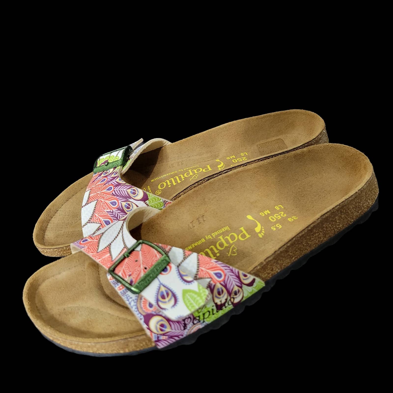 Birkenstock Papillio Madrid Sandals African Wax Pink Unisex Birko Slides Size 39 8