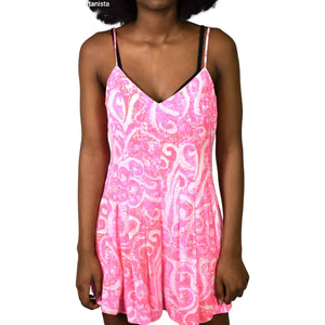 Lilly Pulitzer Kyla Romper Bright Pink Pout Mini Dress Playsuit Shorts Size 0