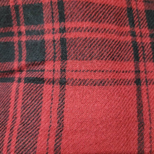 Madewell Herald Tee Curtis Plaid Flannel Pullover Top Shirt Red Black Size Small