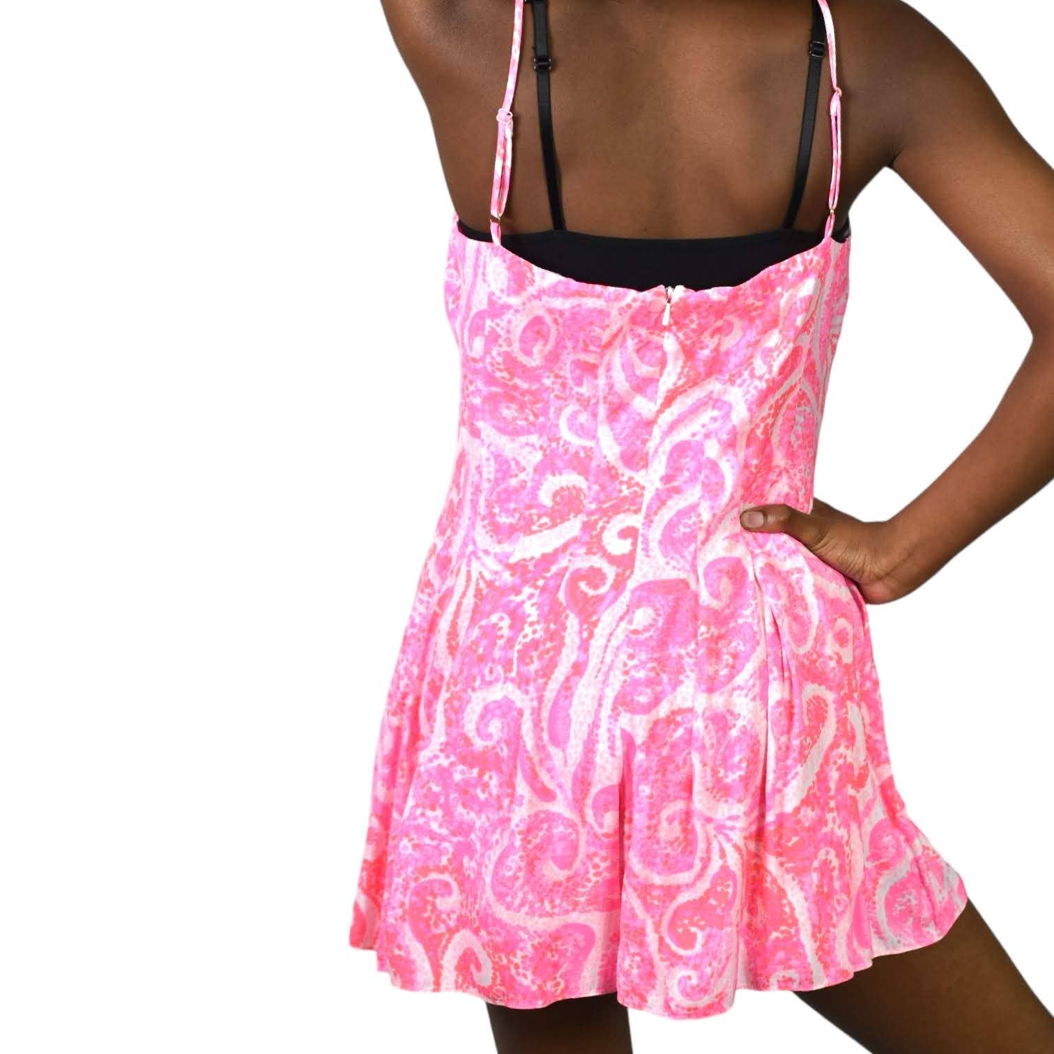 Lilly Pulitzer Kyla Romper Bright Pink Pout Mini Dress Playsuit Shorts – The Thriftanista Closet Lilly Pulitzer Kyla Romper Bright Pink Pout Mini Dress Playsuit Shorts – The Thriftanista Closet