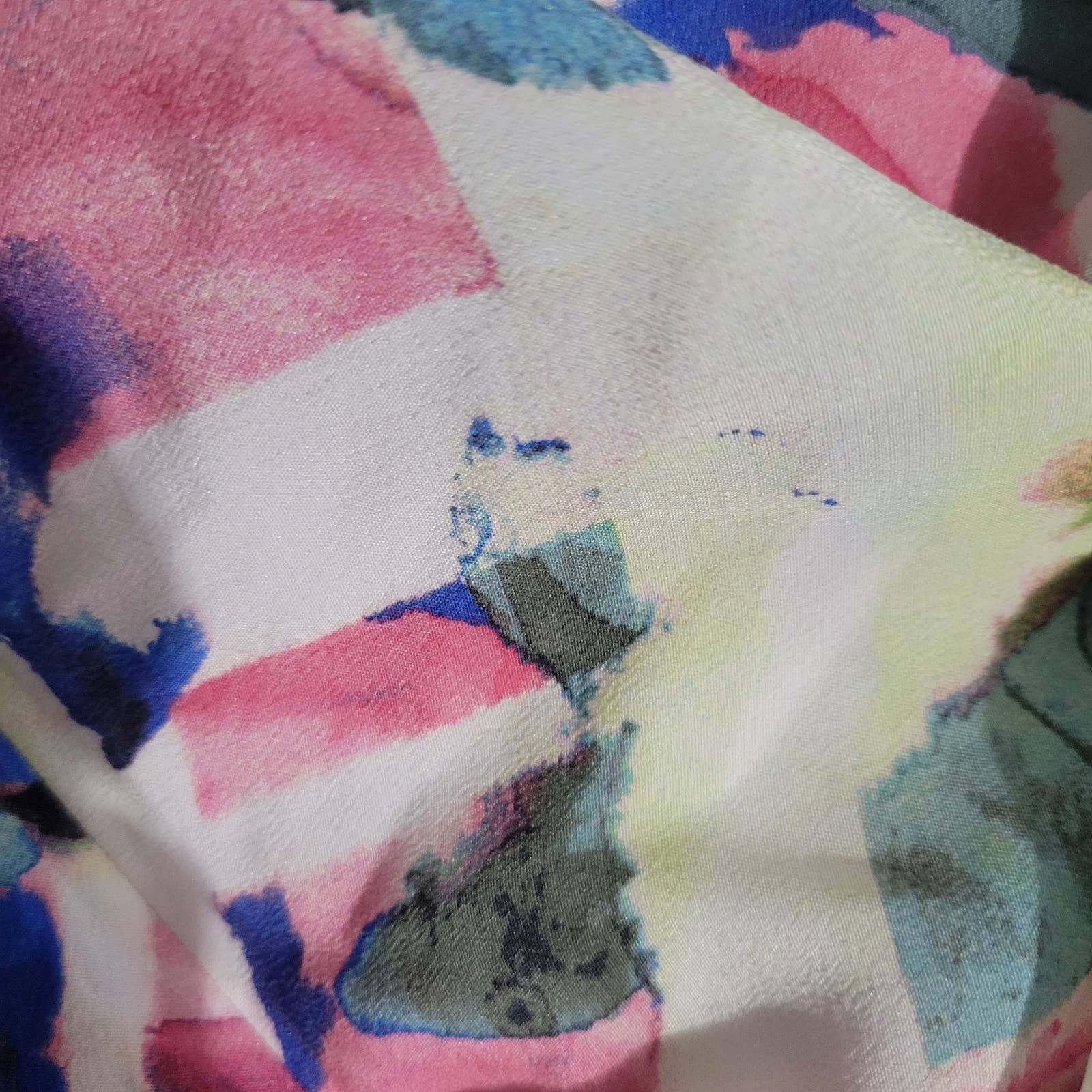 Joie Printed Silk Halter Dress Cinthia Watercolor Handkerchief Midi Slip Size 4