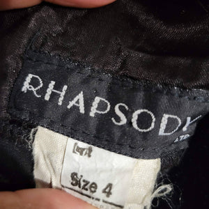 Rhapsody Velvet Maxi Dress Black Vintage Satin Sheer Column Straight Stretch 90s Bodycon Size 4