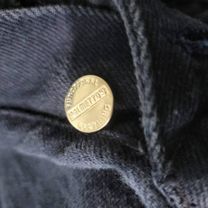 Vintage Palmettos Button Fly Jeans Mom High Waist Dark Wash Tapered Size 28