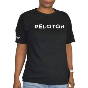 Peloton Century 100 Graphic T Shirt Black Crew Neck Athletic Tee Size Large
