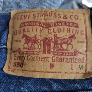 Vintage Levis 550 Jeans Denim High Waist Relaxed Tapered High Waist Y2K Size 29