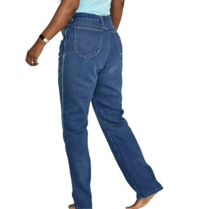 Vintage Wrangler Jeans High Waisted Straight Mom Medium Wash Blue Denim Size 28