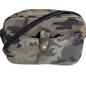 GILI Got It Love It Camo Bag Leather Green Camouflage Camera Adjustable Crossbody