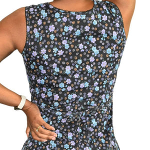 Vintage Floral Midi Dress Button Front 90s Grunge Calico Purple Size S The Thriftanista Closet Vintage Floral Midi Dress Button Front 90s Grunge Calico Purple Size S The Thriftanista Closet