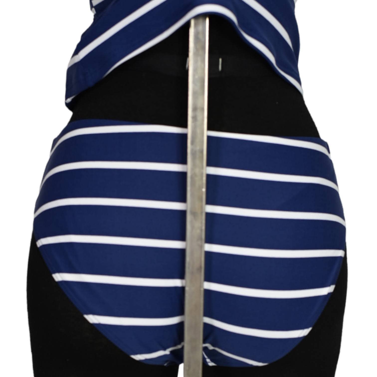 Niptuck Swim Tankini Set Striped Twist Front Tummy Control Multi Cup Fit Size 6