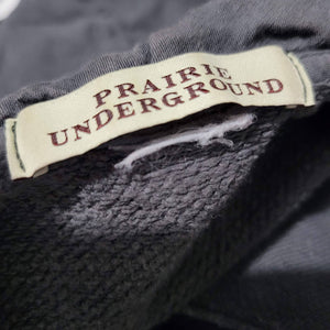 Prairie Underground Tunic Dress Pocket Hood Gray Grunge Cloak Hoodie Size Small