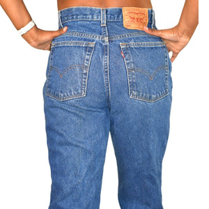 Vintage Levis 550 Jeans Denim High Waist Relaxed Tapered High Waist Y2K Size 29