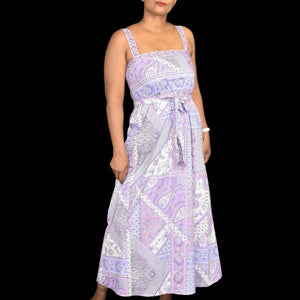 Laundry Shelli Segal Dress Bandana Printed Handkerchief Midi Purple Patchwork 4