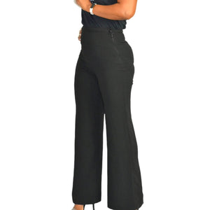 American Apparel Black Trousers Flare Pants Charlie High Waist Size Small