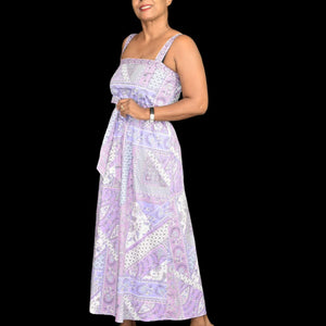 Laundry Shelli Segal Dress Bandana Printed Handkerchief Midi Purple Patchwork 4